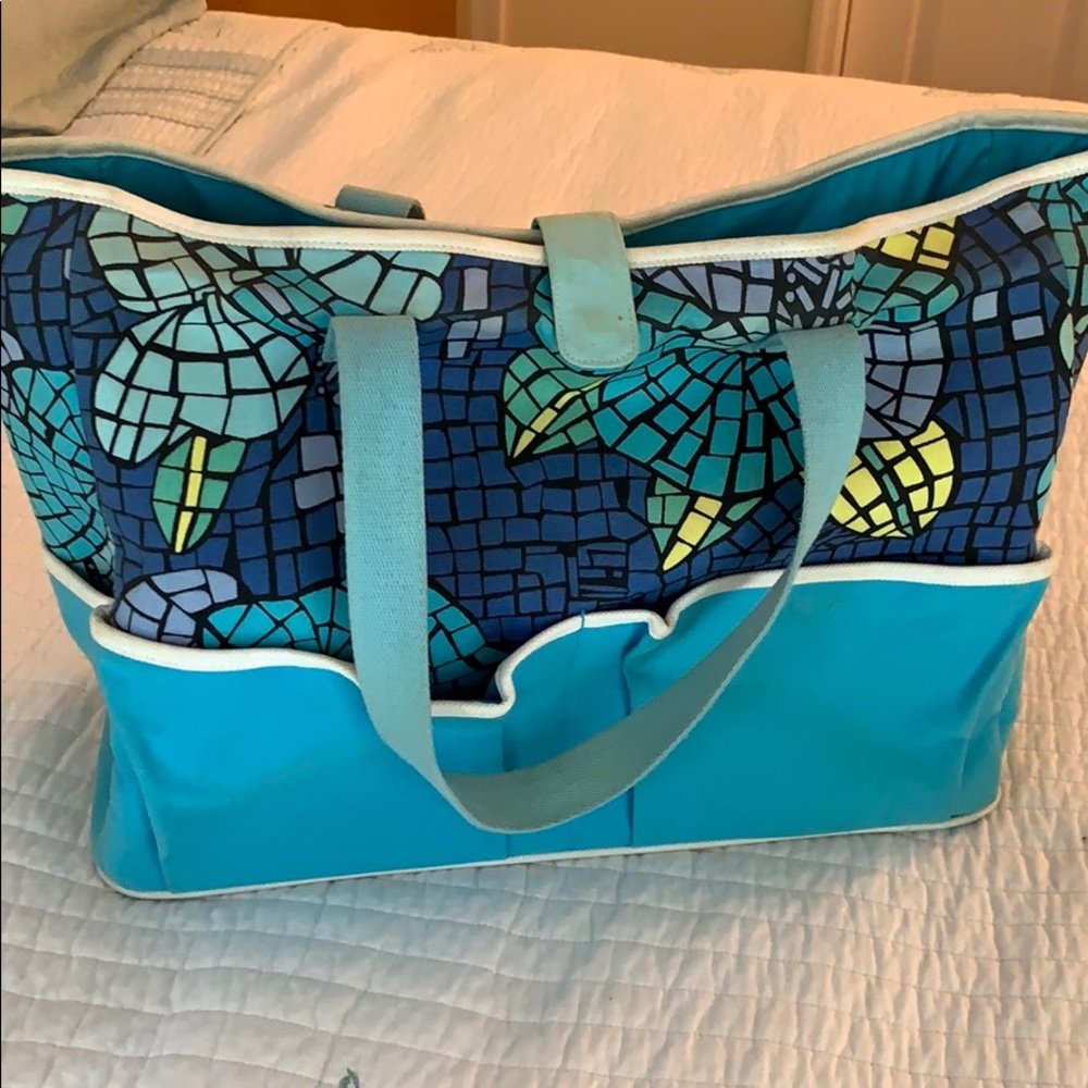 Lilly Pulitzer canvas baby bag